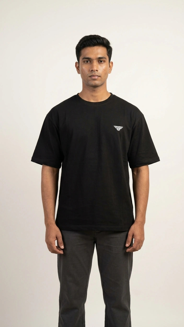 Hanuman Ji Special Design Oversized T-Shirt Side View – Shweta Styles