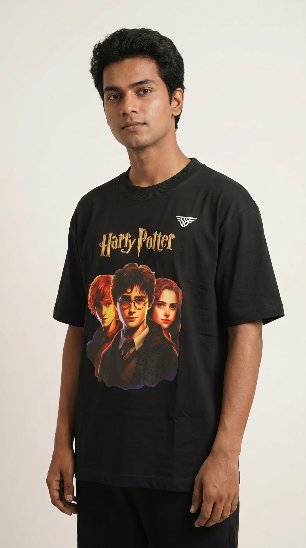 Harry Potter Graphic Oversized T-Shirt Maroon Color – 240 GSM Organic Cotton – Shweta Styles
