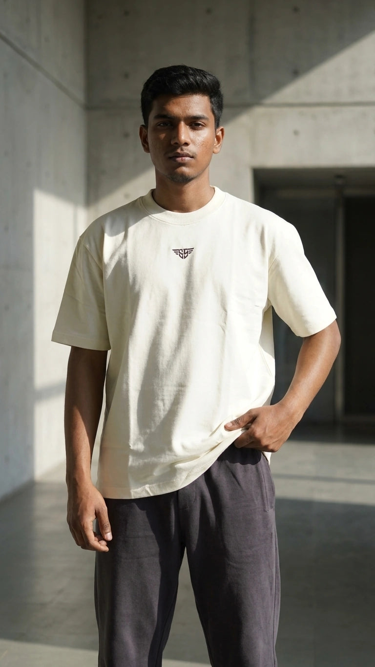 Fired Dragon Graphic Oversized T-Shirt – 240 GSM Organic Cotton