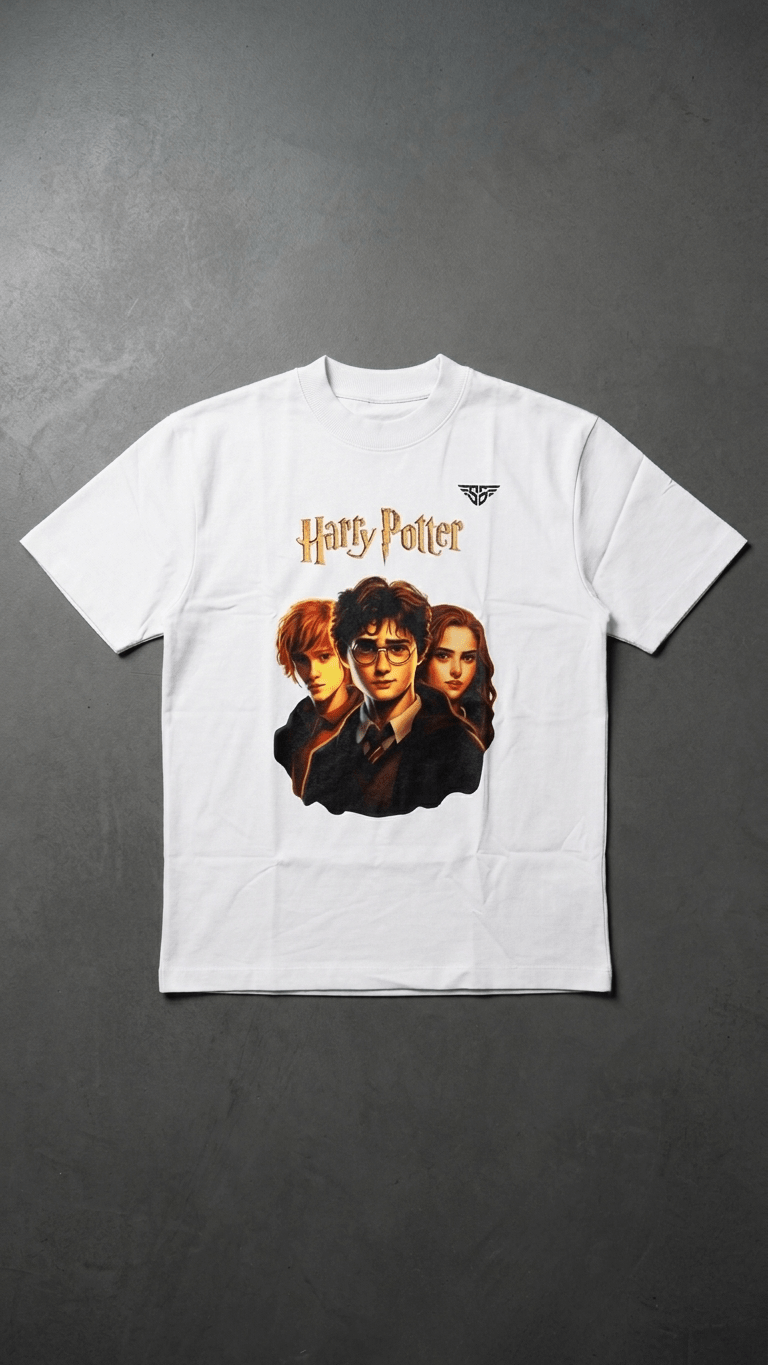 Harry Potter Graphic Oversized T-Shirt Full Body – 240 GSM Organic Cotton – Shweta Styles